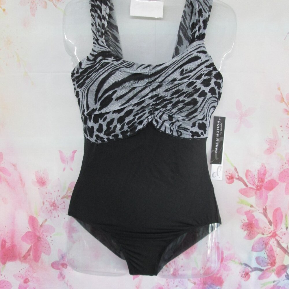 Leotard Danznmotion New Size SA MA or LA Jazz Ballet Dance Gymnastics Zebra